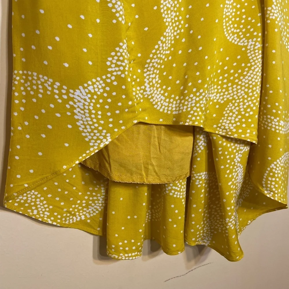 Anthropologie Yellow and White Skirt - Picture 5 of 10